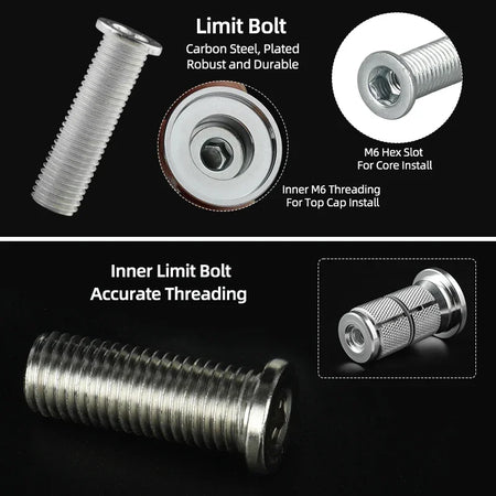 DEEMOUNT Bicycle Carbon Fork Steerer Headset Plug &ndash; Robust and Durable Expansion Anchor