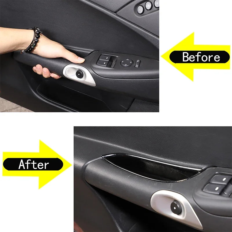 Corvette C6 ABS черна дръжка за врата кутия за съхранение автомобилен интериор