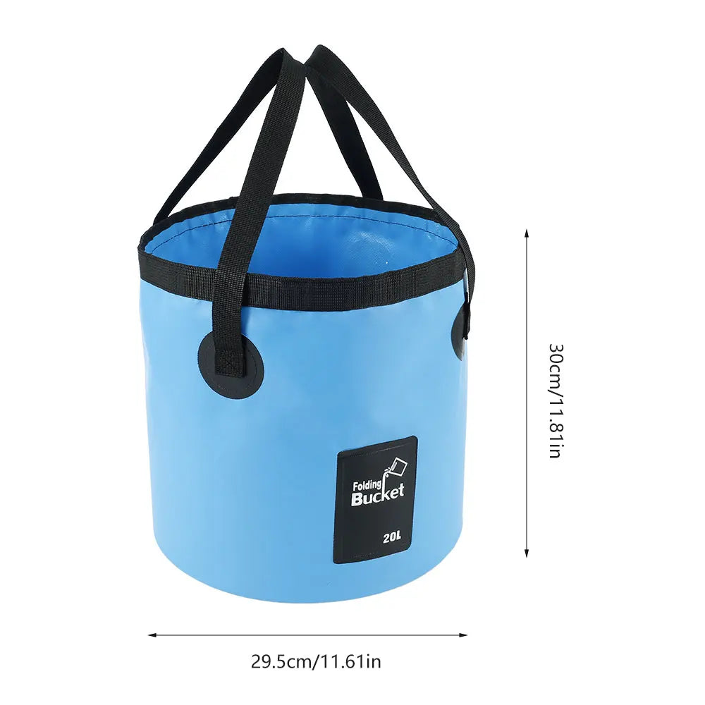 20L Waterproof Folding Bucket, Portable Collapsible Container