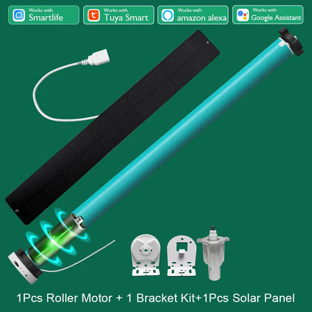 LifeLibero Smart Battery Roller Blinds Motor with WiFi &amp; ZigBee Control 1Motor Kit 1Solar / zigbee
