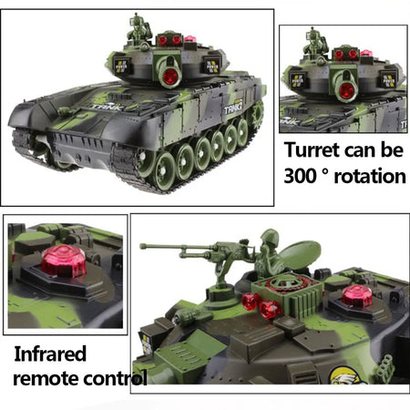 CONUSEA RC Military War Tank &ndash; Realistic Simulation Shooting