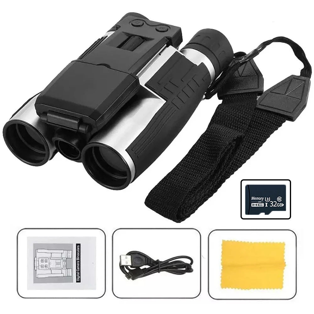 DT40 12X32 Binoculars Camera &ndash; 2.5K HD And 48MP Sensor With 32G TF Card / CHINA