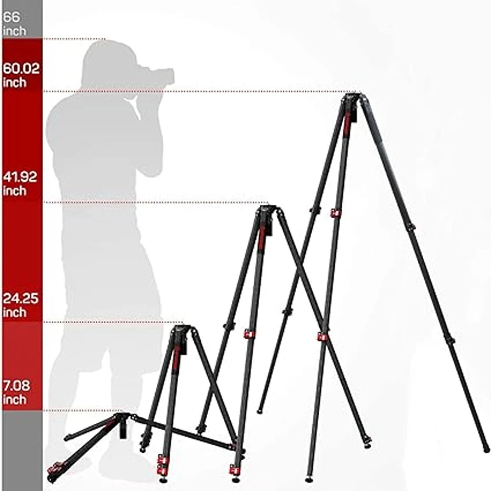 IFOOTAGE TC7 Tripod &ndash; 61-Inch Carbon Fiber Body For Cameras