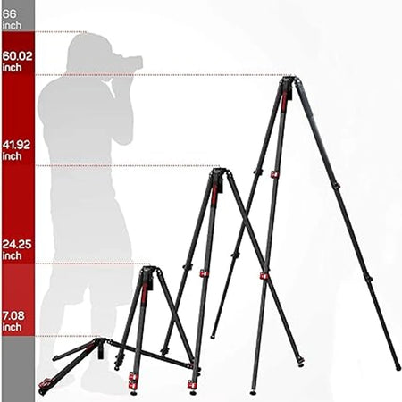 IFOOTAGE TC7 Tripod &ndash; 61-Inch Carbon Fiber Body For Cameras