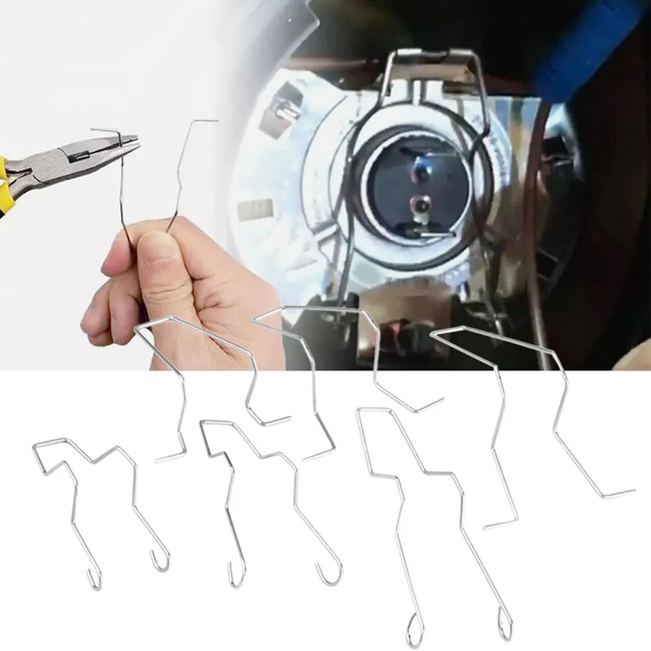 Sada 24 kusů zajišťovacích klipů pro světlomety automobilů pro žárovky H1 H3 H4 H7
