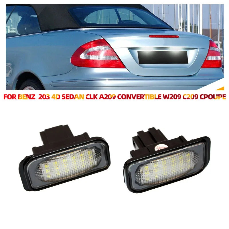 Luce di Targa LED Mercedes W203 W209 C209 12V Canbus