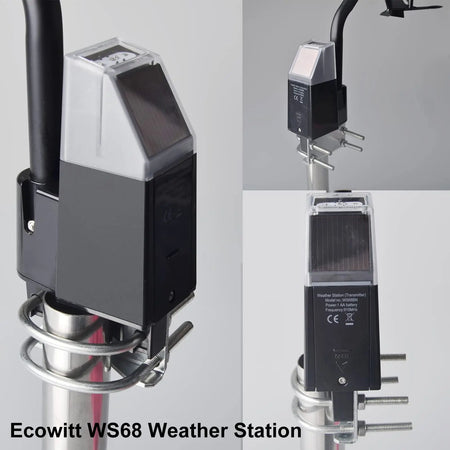 Ecowitt WS68 Solar Powered Wireless Anemometer Sensor for Wind Speed &amp; UV Measurement