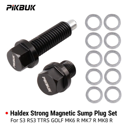 PIKBUK Aluminium Magnetic Oil Sump Pan Drain Plug For Vw Audi Ea888 3 Gen 1.8t 2.0t, 06L103801H by InterCyprus Trading Ltd