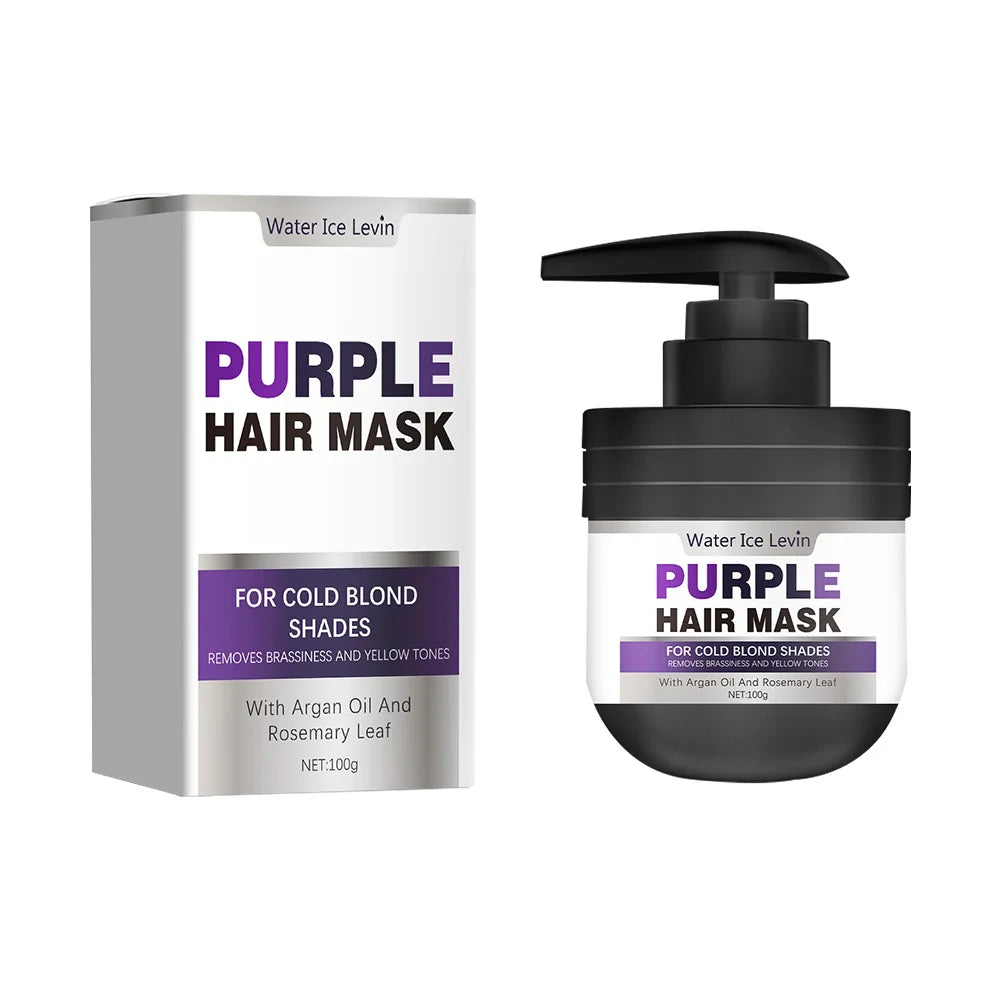 Purple Keratin Hair Mask &ndash; Nourishing Damage Repair 1 box 100g