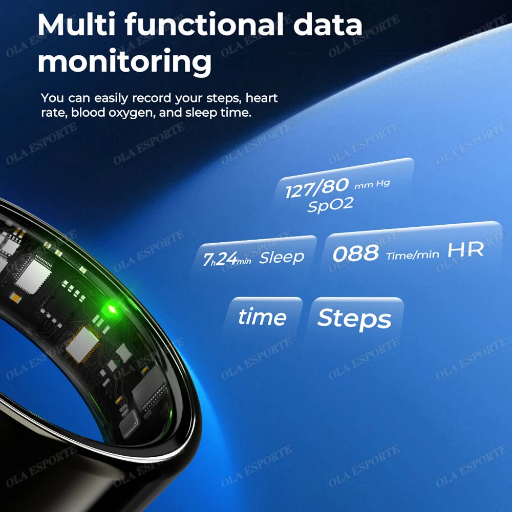 For Xiaomi Smart Ring - Bluetooth Heart Rate &amp; Blood Oxygen Monitor