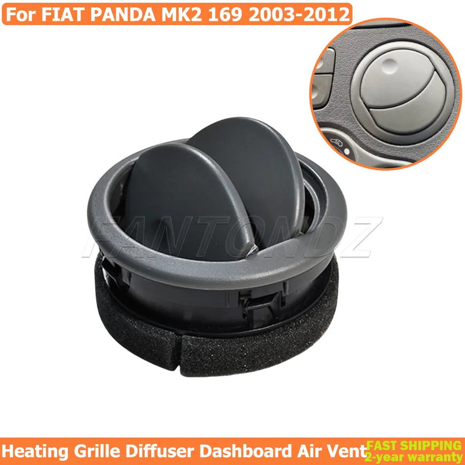 Dashboard Heater Vent Grille for Fiat Panda MK2 169 (2003-2012)
