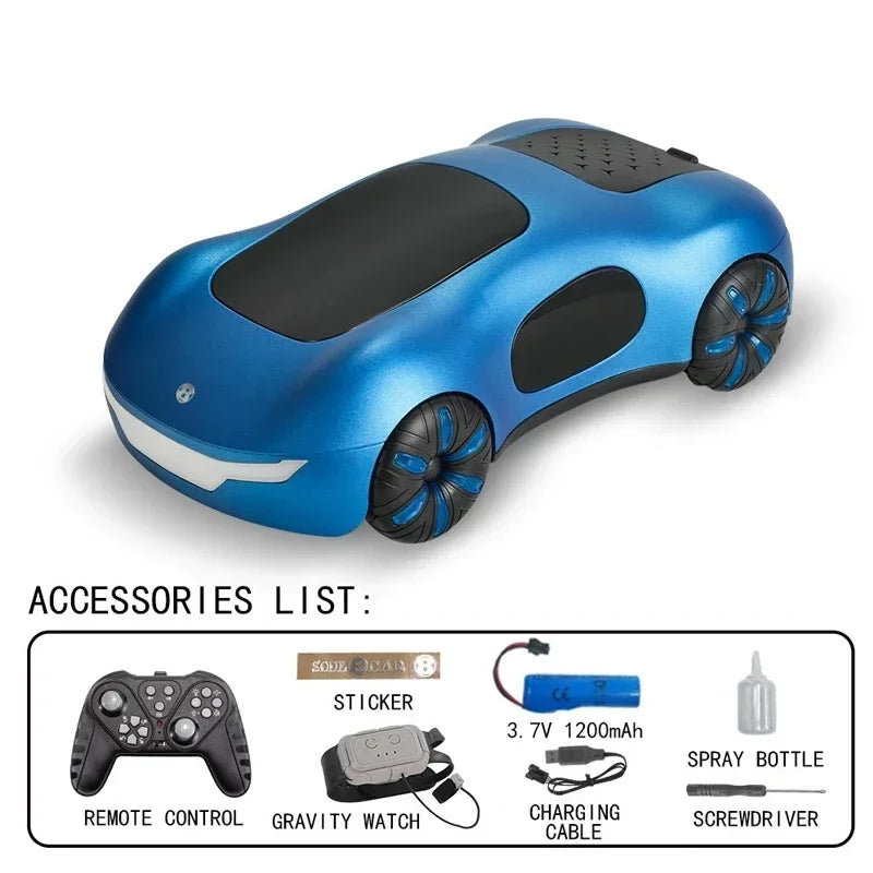 RC Car 2.4G 1/18 Gesture Sensor &ndash; LED Light Off Road Fun Dual control blue