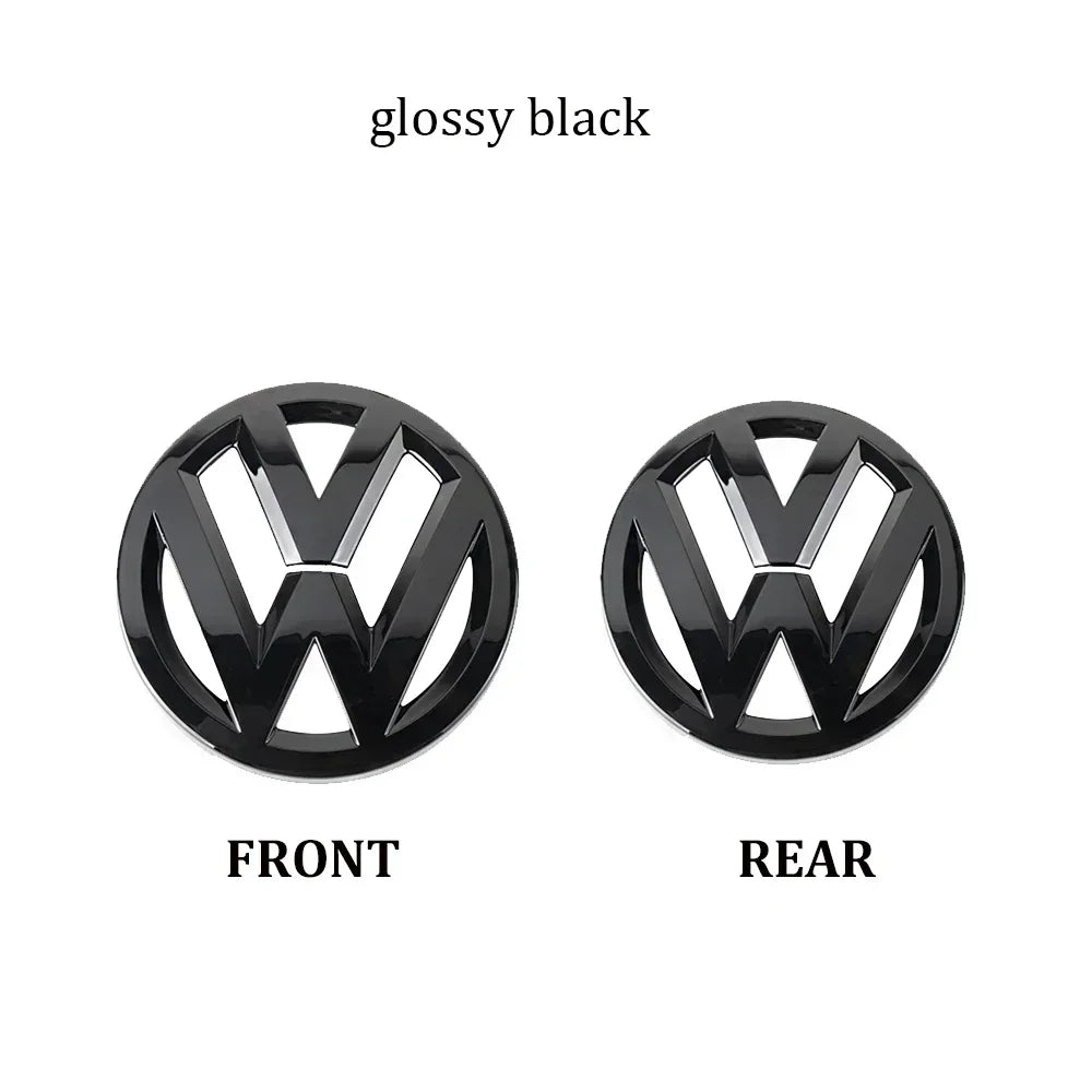 Volkswagen Grill Emblem &amp; Trunk Logo Cover for VW Polo, Golf MK5-MK8, Scirocco - Car Accessories glossy black / Scirocco 2009-2014