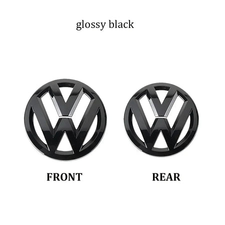 Volkswagen Grill Emblem &amp; Trunk Logo Cover for VW Polo, Golf MK5-MK8, Scirocco - Car Accessories glossy black / Scirocco 2009-2014