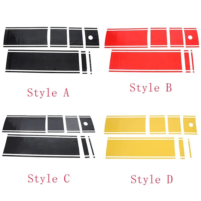 Lotus Emira 2021 2023 Motorhjelm Tag Bagende Lang Strimmel Klistermærker