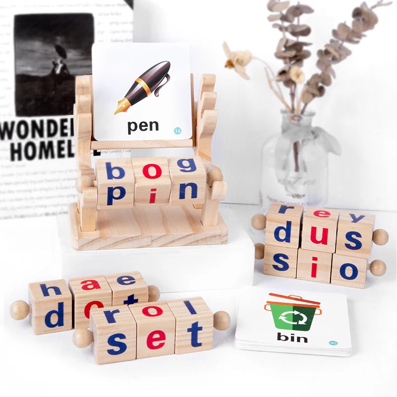Wooden Word Spelling Game &ndash; Montessori Learning Toy
