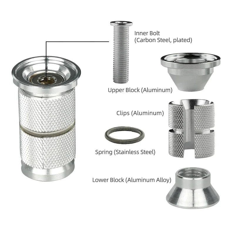 DEEMOUNT Bicycle Carbon Fork Steerer Headset Plug &ndash; Robust and Durable Expansion Anchor