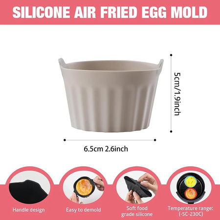 Versatile Silicone Air Fryer and Baking Mold Set