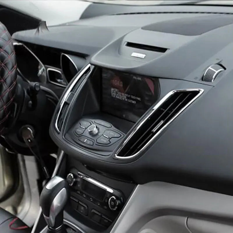 Coperture per le aperture delle bocchette d'aria per Ford Kuga Escape, finitura cromo, 2 pezzi, ABS ignifugo
