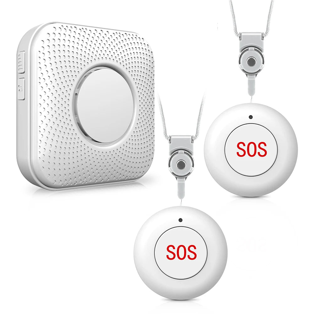 Wireless SOS Button - Mini Lightweight Panic Alert System B-EU