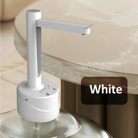 Raugee WT-910 Electric Water Gallon Pump &ndash; Foldable White