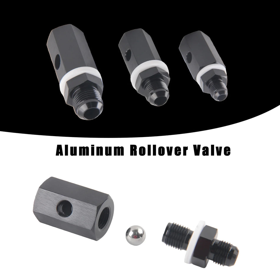 Schwarzes anodisiertes Aluminium AN6 AN8 AN10 Kraftstoffzellen-Rollover-Ventil, tankmontiert