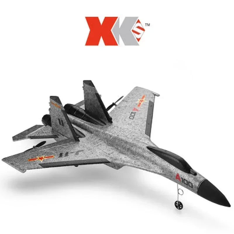 WLtoys XK A100 2.4GHz RC Glider SU27 J-11 - Ready-to-Fly Foam Airplane