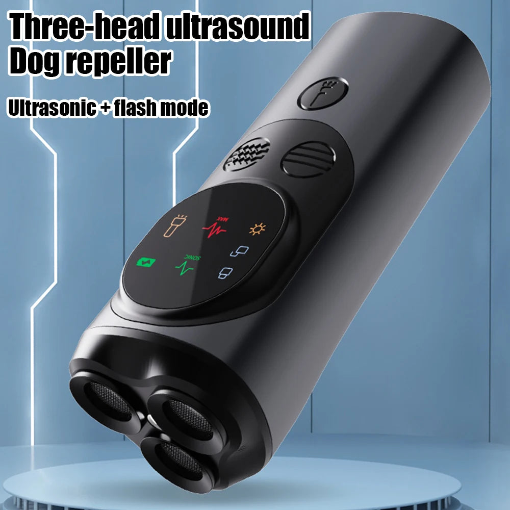 3-Heads Ultrasonic Dog Repeller P10 &ndash; Anti Barking Deterrent