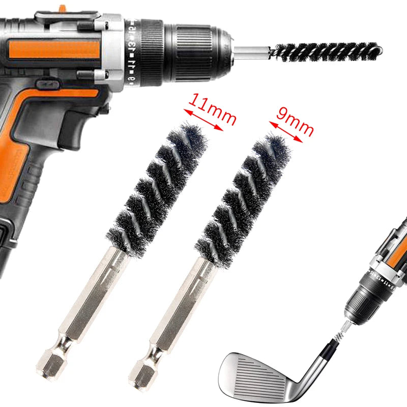 Spazzola per la Pulizia del Collo della Testa del Bastone da Golf per la Rimozione della Ruggine