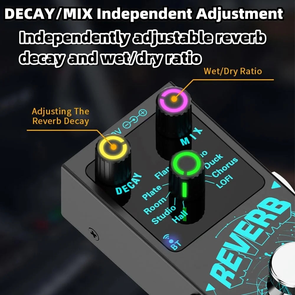 Miwayer Mini Digital Reverb Guitar Effects Pedal &ndash; 9 Reverbs