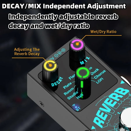 Miwayer Mini Digital Reverb Guitar Effects Pedal &ndash; 9 Reverbs