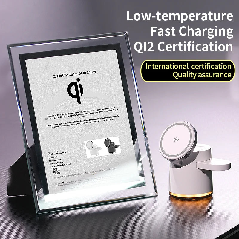 2025 New Qi2 Wireless Charger &ndash; 3-in-1 Fast Charging Station