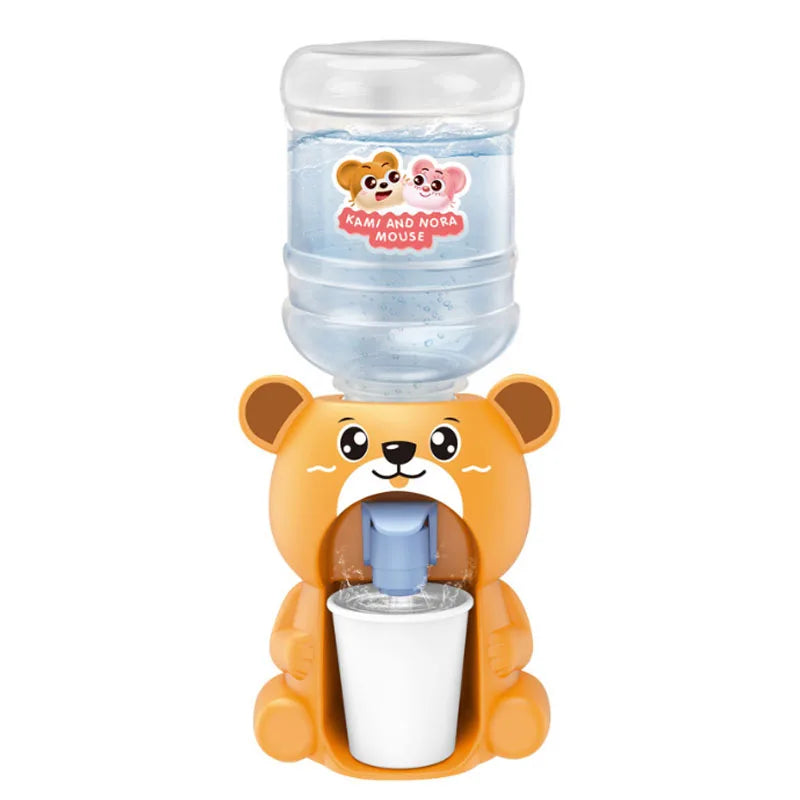 Mini Dual Water Dispenser Toy for Kids - Fun Pink &amp; Blue Kitchen Play Bear