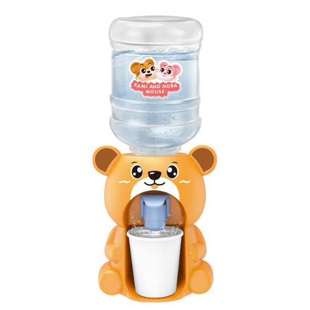 Mini Dual Water Dispenser Toy for Kids - Fun Pink &amp; Blue Kitchen Play Bear