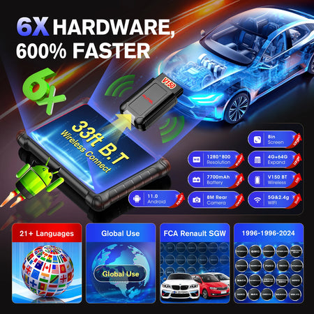 Autel MaxiCOM MK900-TS Diagnostic Scanner &ndash; Wireless TPMS