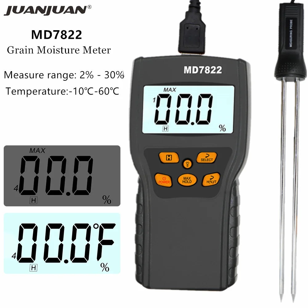 MD7822 Grain Moisture Meter &ndash; Highly Sensitive Probe