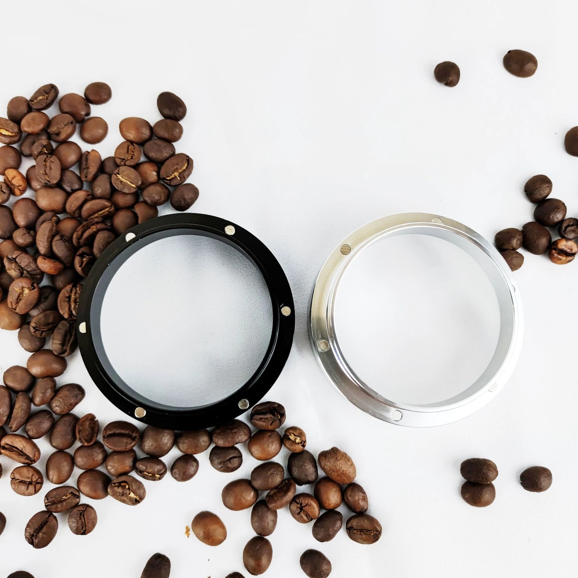 Upgraded 6 Magnet Coffee Powder Receiving Ring &ndash; Precision Grinding Without Mess