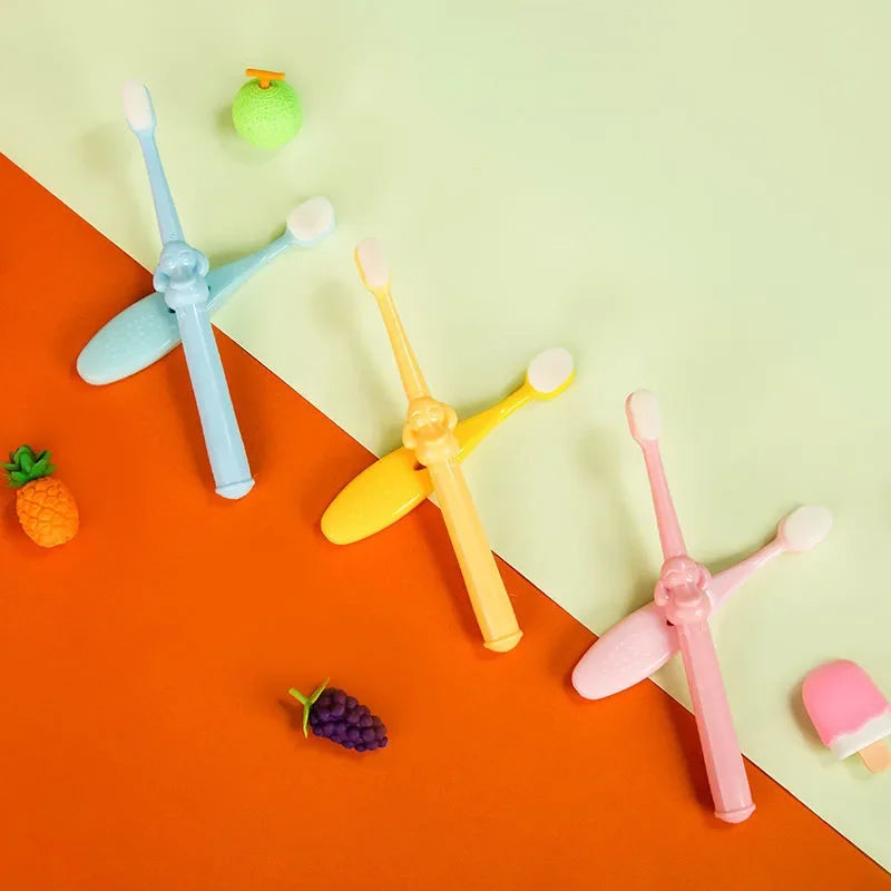 Soft Silicone Toothbrush for Babies and Kids (0-10 Years)