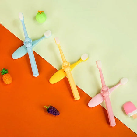 Soft Silicone Toothbrush for Babies and Kids (0-10 Years)