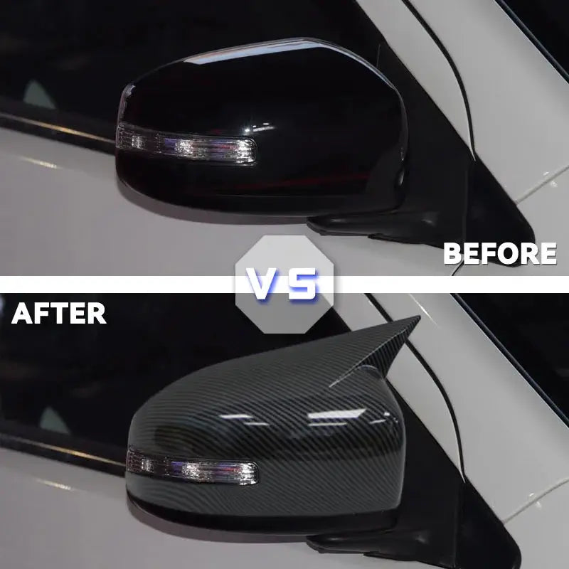 For Mitsubishi Lancer X 10 EX EVO 2013-2016 Black/Carbon Side Door Rearview Mirror Cover Cap Trim Shell Sticker Car Styling by InterCyprus Trading Ltd