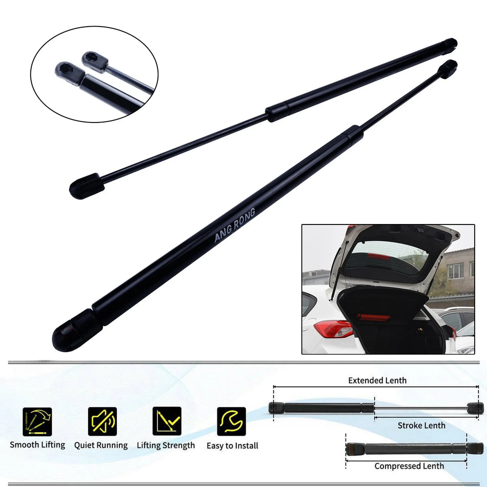 Poros galinių durų dujiniai amortizatoriai Ford Mondeo MK3 hečbekui 2000-2007 520N 535mm juodi