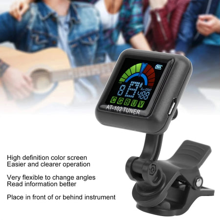 Aroma AT-102 Guitar Tuner &ndash; Color Screen and Editing