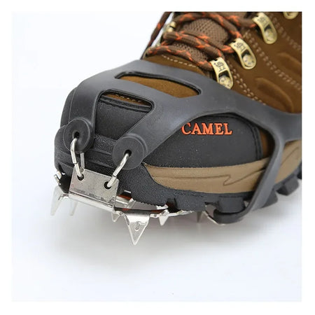 Professional Climbing Crampons with 18 Steel Teeth for Ultimate Ice Grip