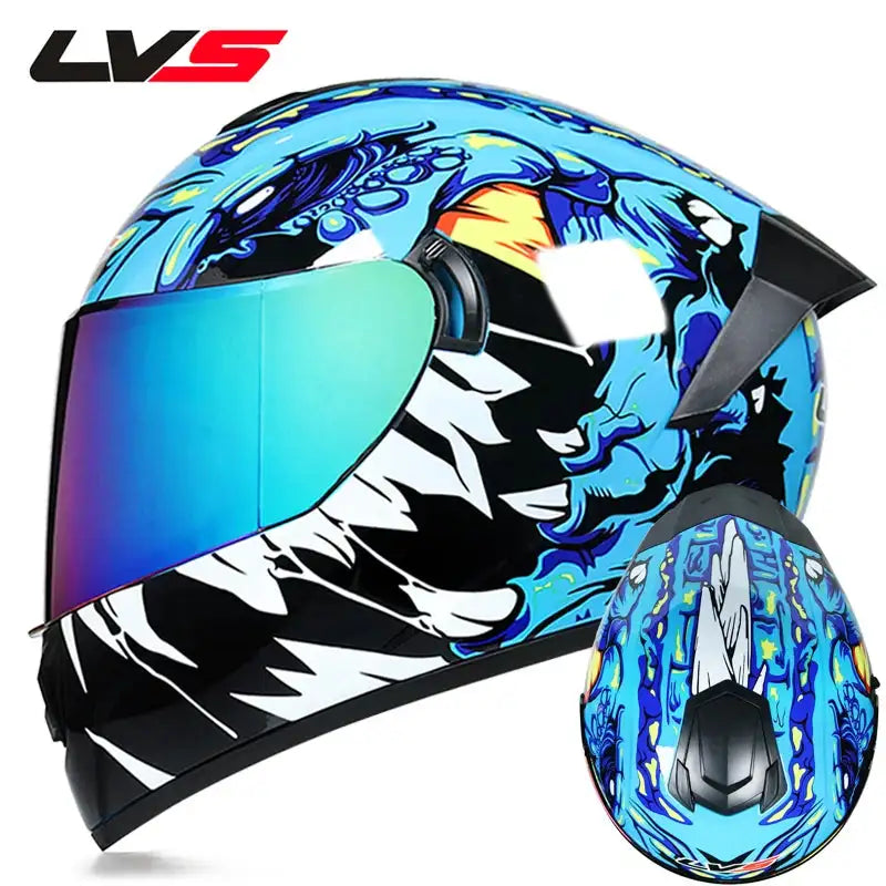 Full Face Racing Helmet Winter Visor &ndash; Double Visor Warmth 17 / L