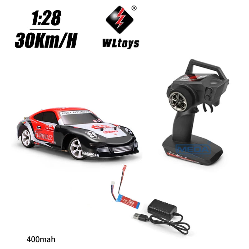WLtoys 284161 1/28 4WD High-Speed RC Car - 30Km/H Off-Road Drift Racer 1B V2 No Box