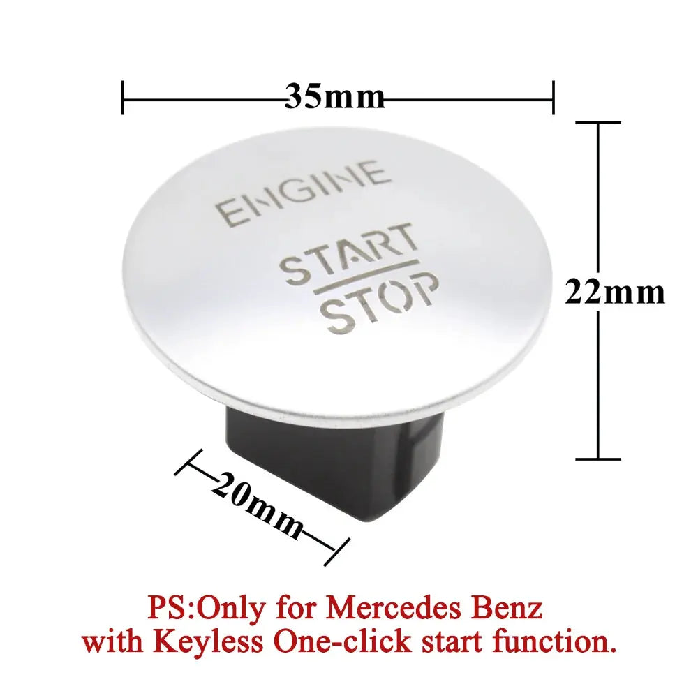 Engine Ignition One-Click Start Stop Button Keyless Push Switch For Mercedes BENZ W204 W164 W205 W212 W213 W221 2215450714 by InterCyprus Trading Ltd