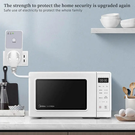 220V Digital Automatic Voltage Protector Socket - Auto Timer