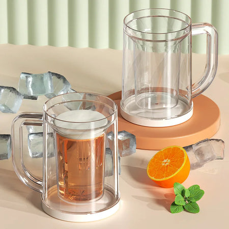Freezing Beer Mug Double Layer &ndash; Rapid Drink Cooling