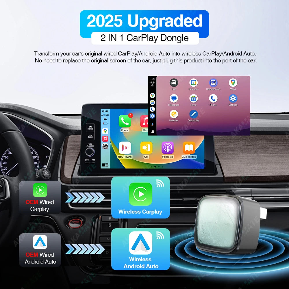 2in1 CarPlay Adapter Original OEM - Wireless CarPlay