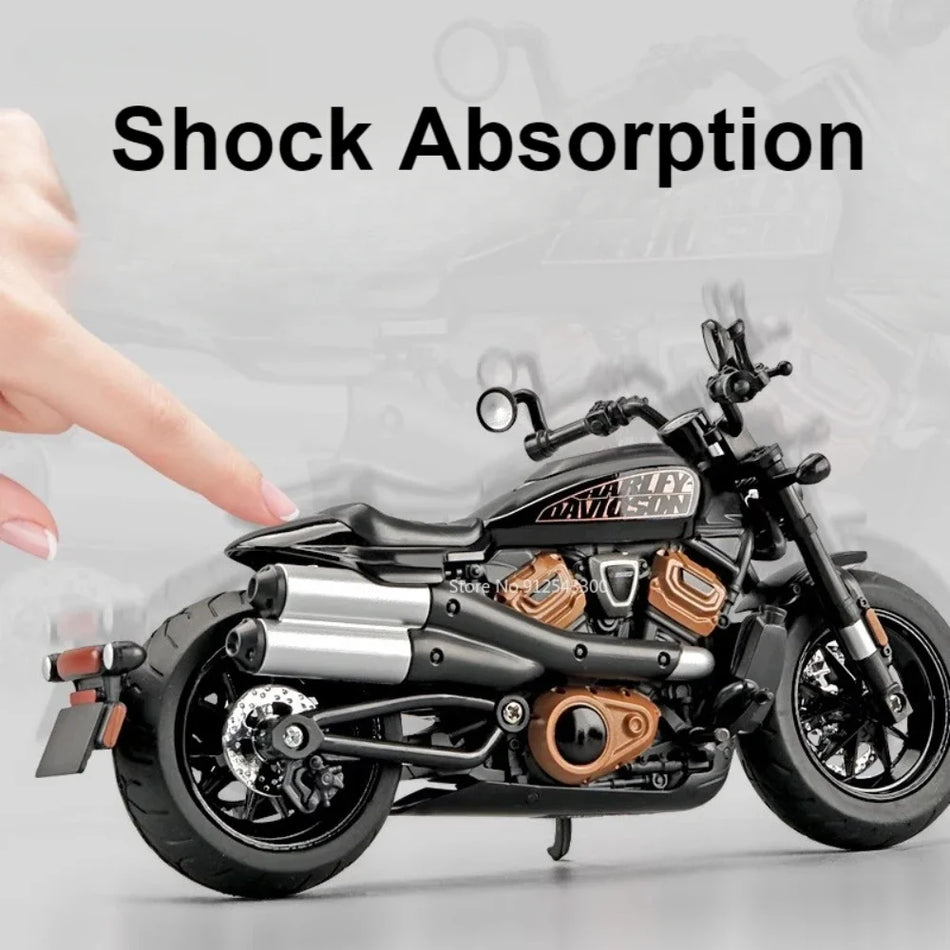 Model motornega kolesa Sportster S v merilu 1:12 iz diecast zlitine za fante